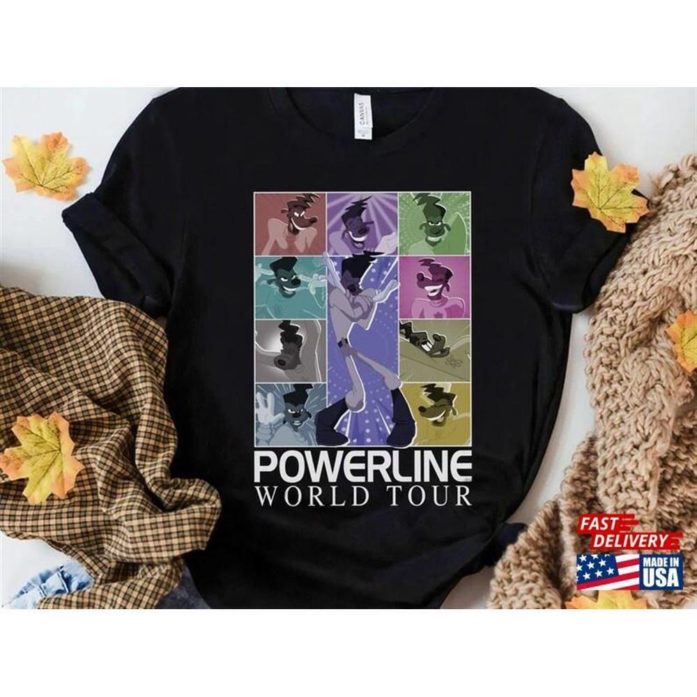 Disney Retro 90S A Goofy Movie Powerline Stand Out World Tour Shirt Gift
